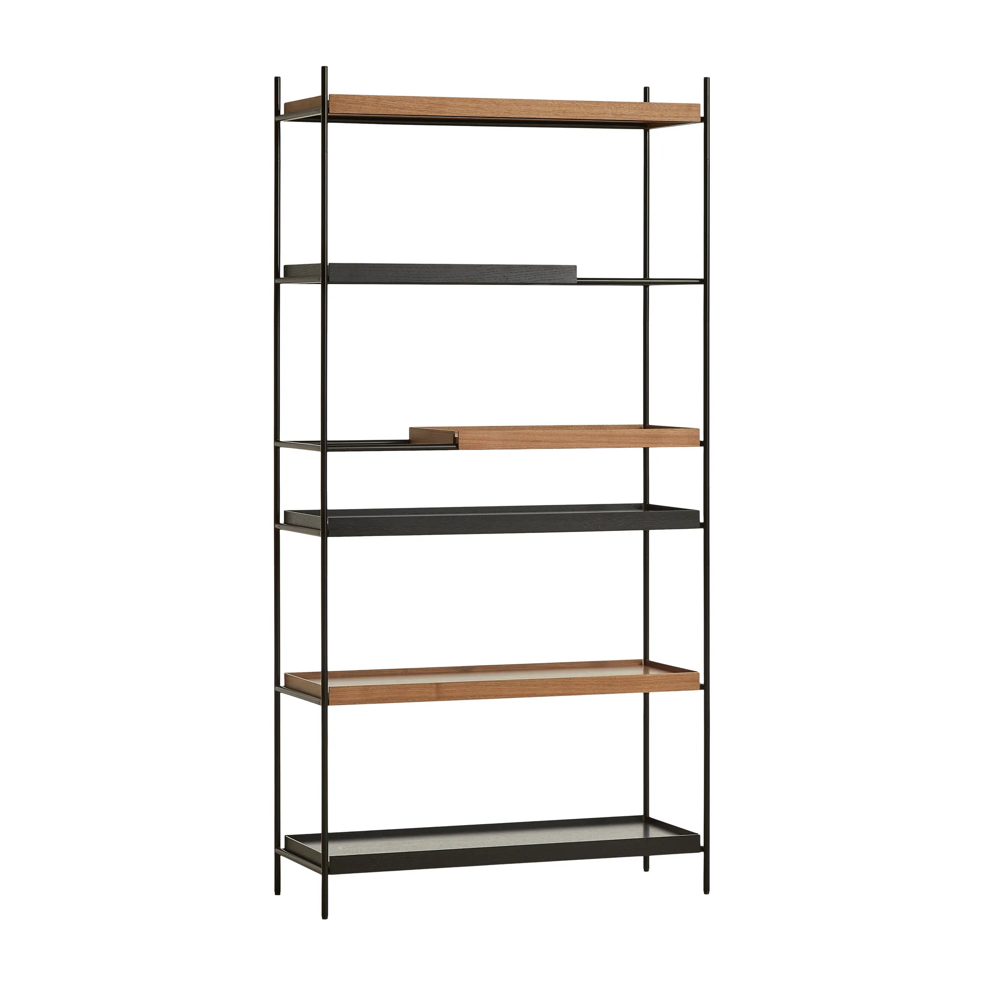 Tray rek hoog walnoot, 100x201 cm, Style 2 Woud