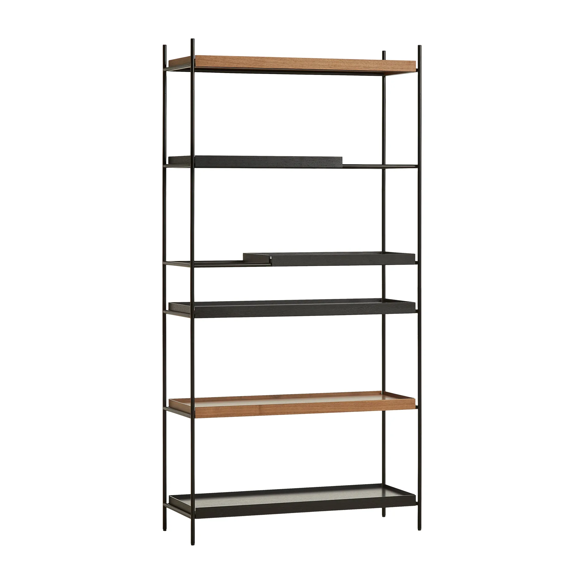 Tray rek hoog walnoot, 100x201 cm, Style 3 Woud