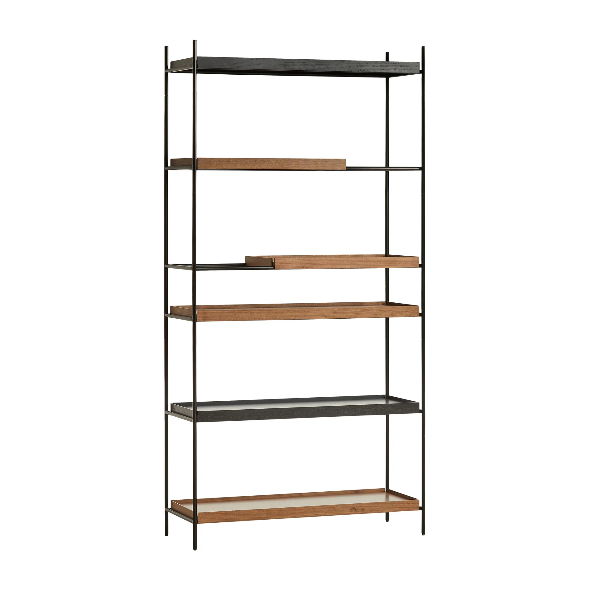 Tray rek hoog walnoot, 100x201 cm, Style 4 Woud