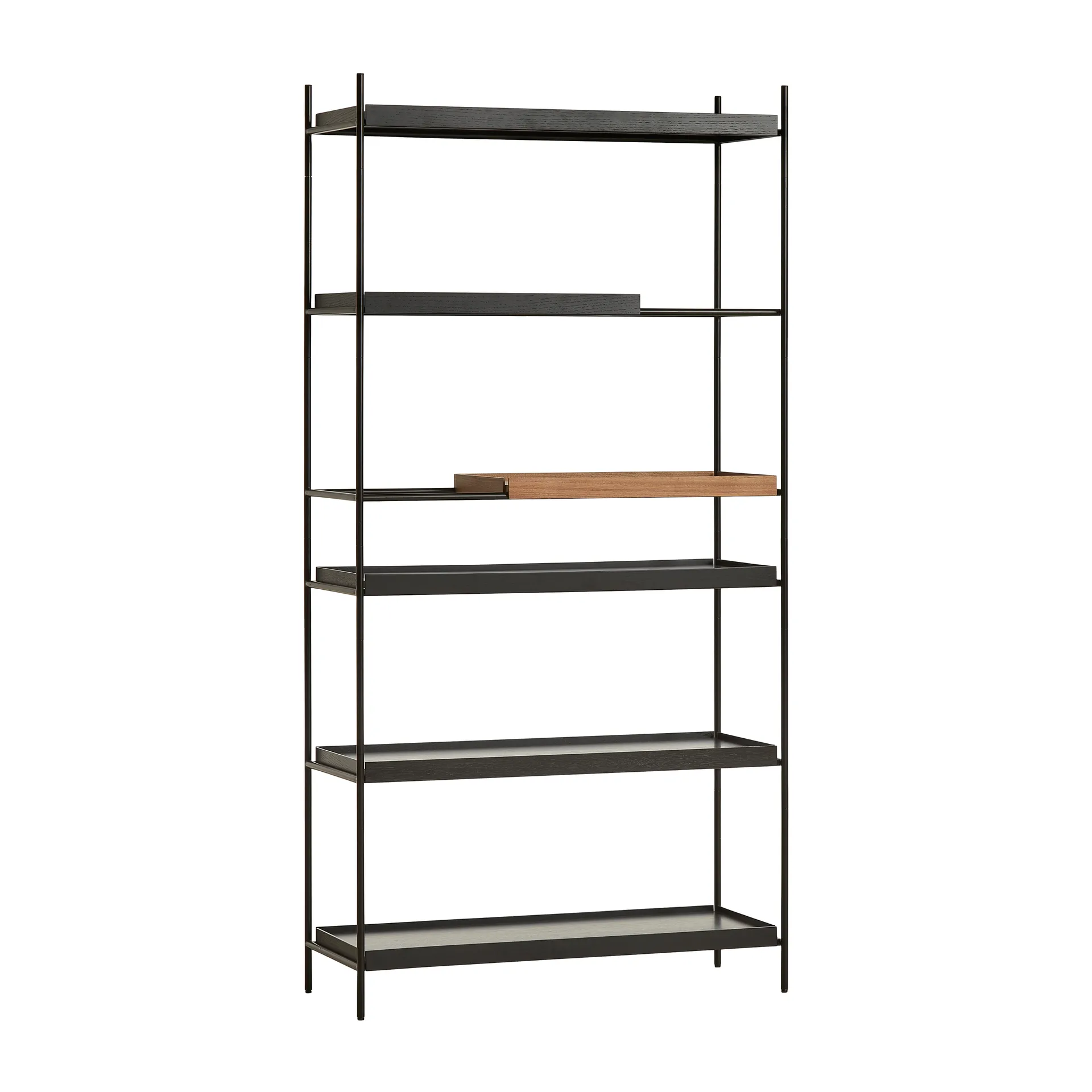 Tray rek hoog walnoot, 100x201 cm, Style 5 Woud