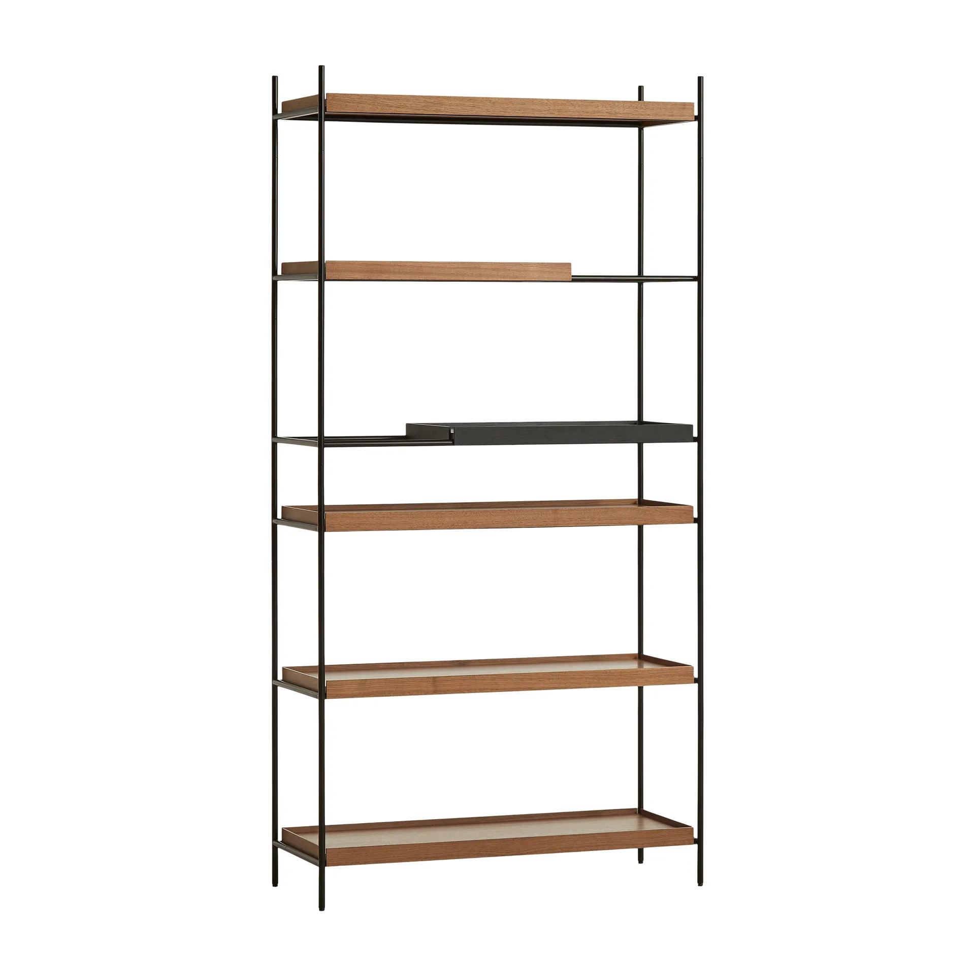 Tray rek hoog walnoot, 100x201 cm, Style 6 Woud