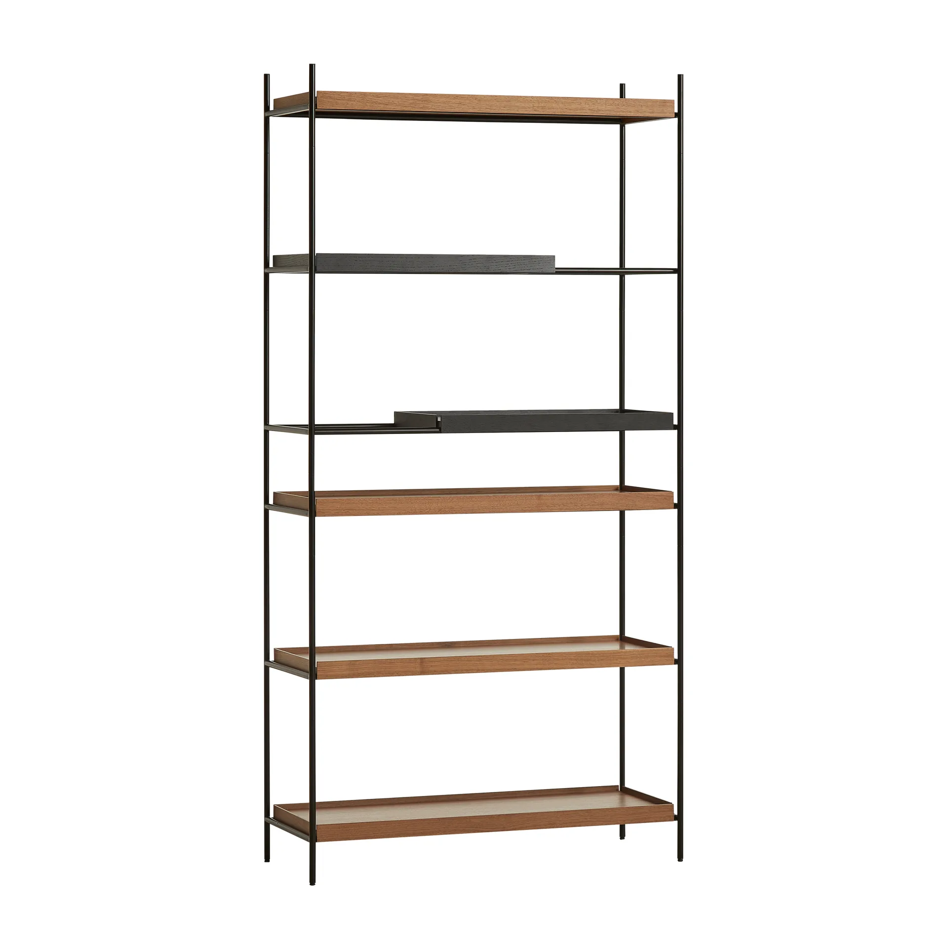 Tray rek hoog walnoot, 100x201 cm, Style 8 Woud