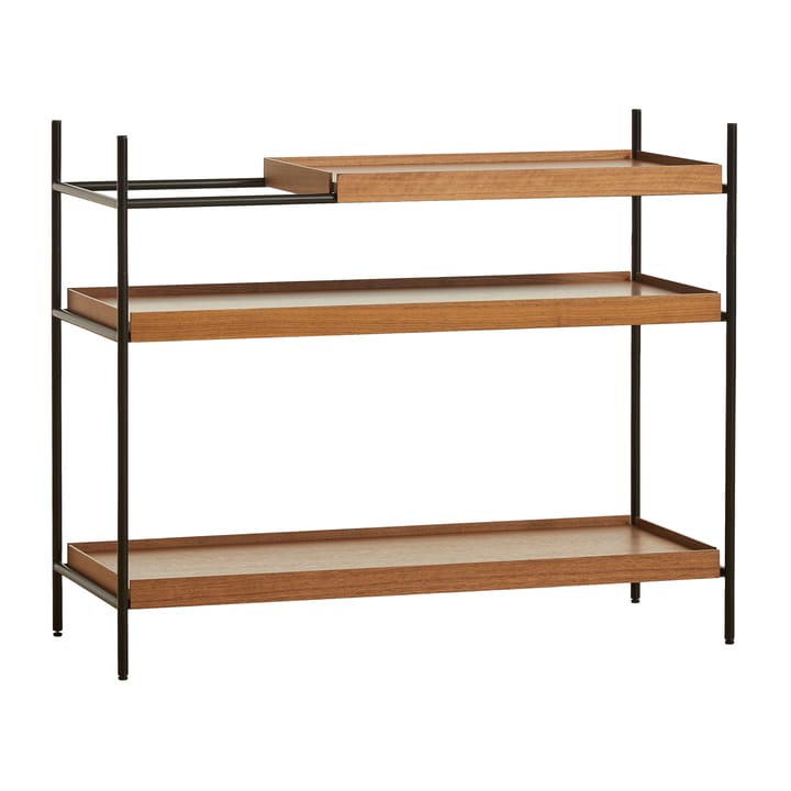 Tray rek laag walnoot, 81x100 cm, Style 1 Woud