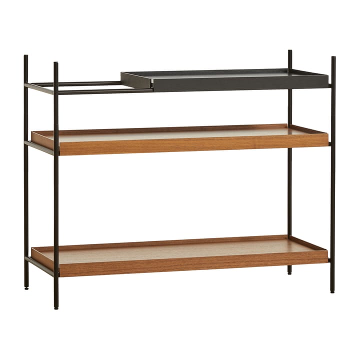 Tray rek laag walnoot, 81x100 cm - Style 2 - Woud
