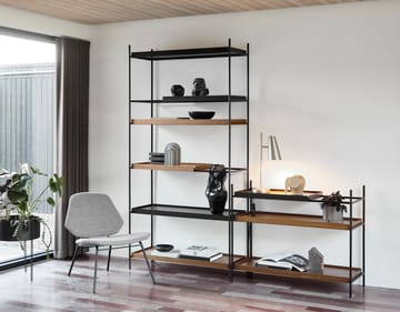 Tray rek laag walnoot, 81x100 cm - Style 2 - Woud