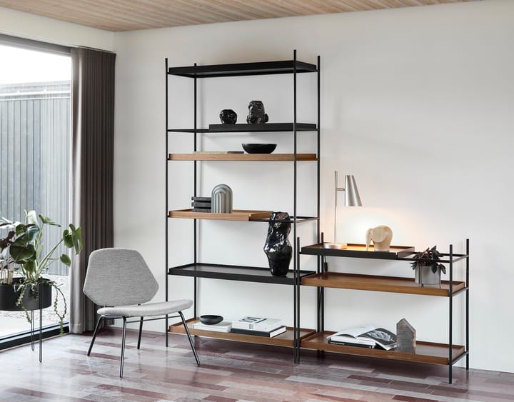 Tray rek laag walnoot, 81x100 cm, Style 2 Woud