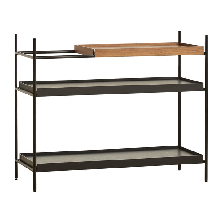 Tray rek laag walnoot, 81x100 cm - Style 3 - Woud