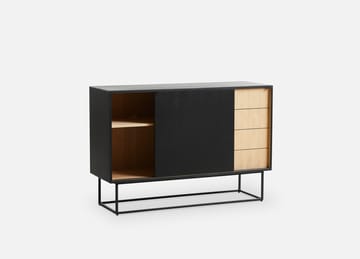 Virka bijzettafel, hoog 120 cm - Zwart - eikenhout - Woud