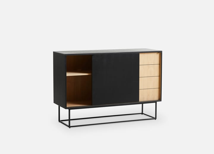 Virka bijzettafel, hoog 120 cm, Zwart - eikenhout Woud