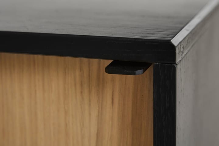 Virka bijzettafel, hoog 120 cm, Zwart - eikenhout Woud