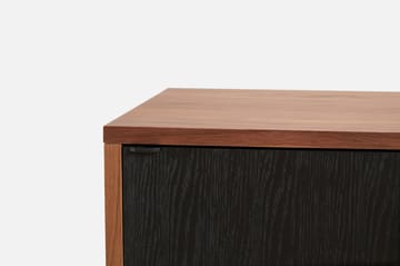 Virka tv-meubel - Zwart - walnoot - Woud