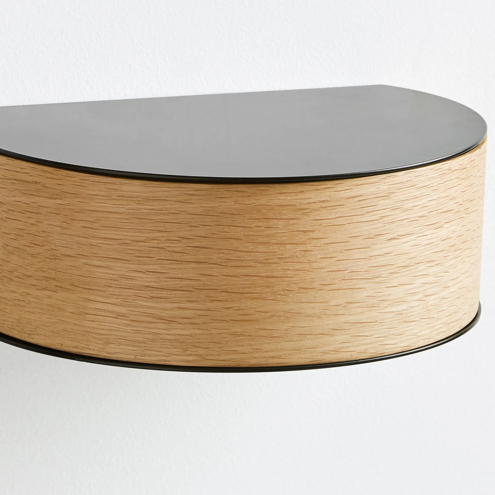 Wallie plank, zwart, eiken Woud