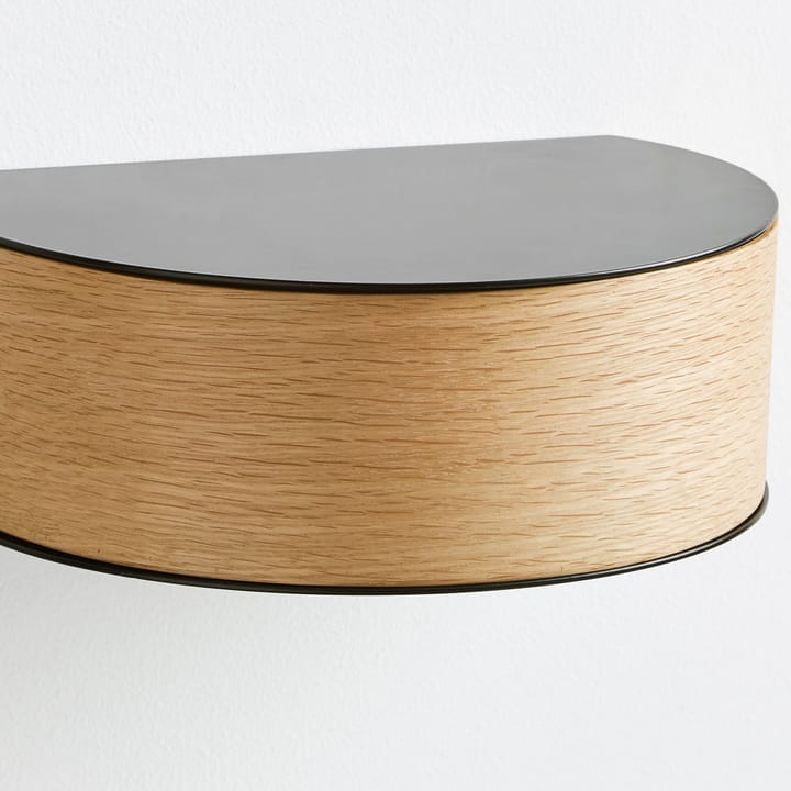 Wallie plank, zwart, eiken Woud