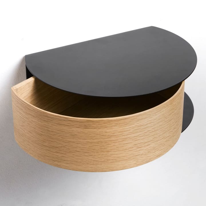 Wallie plank, zwart, eiken Woud