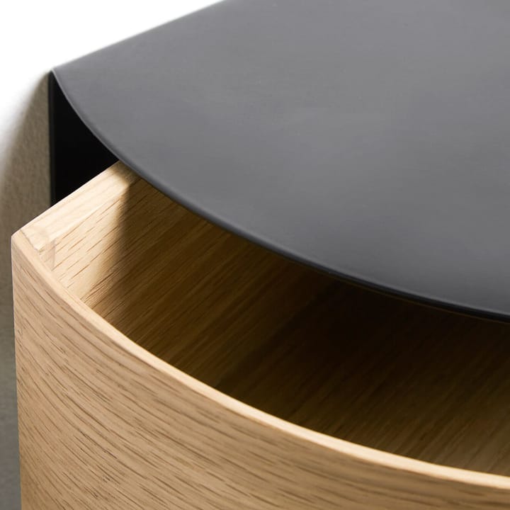 Wallie plank, zwart, eiken Woud