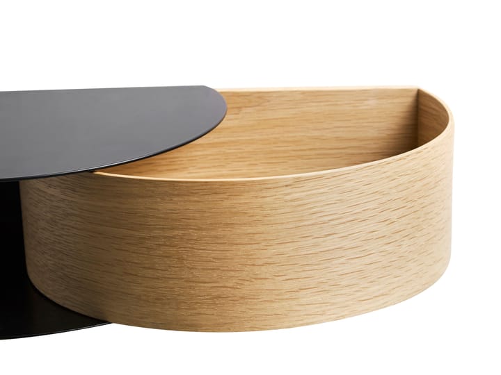 Wallie plank, zwart, eiken Woud