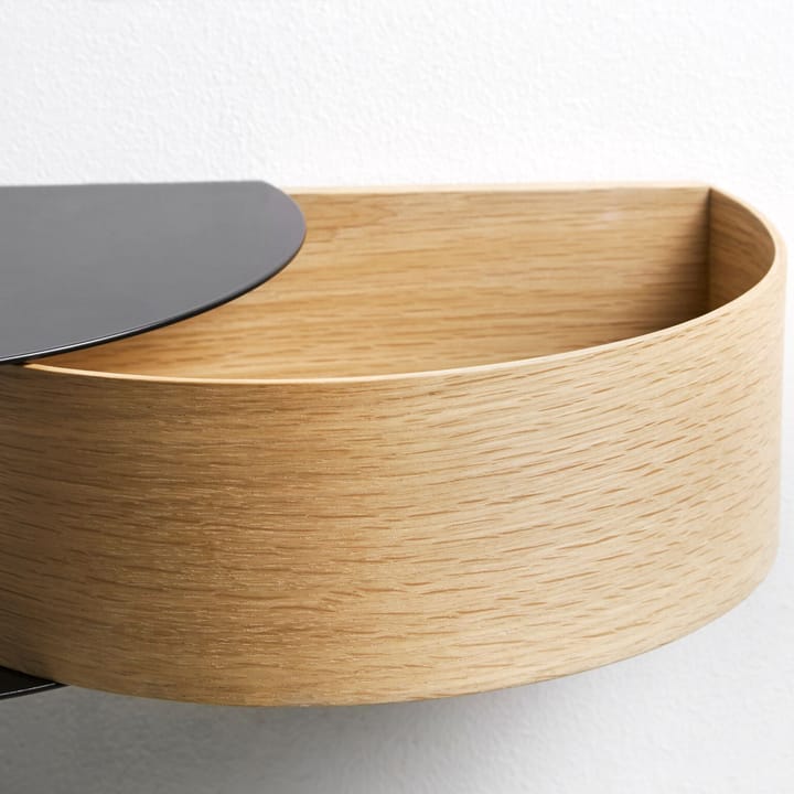 Wallie plank, zwart, eiken Woud