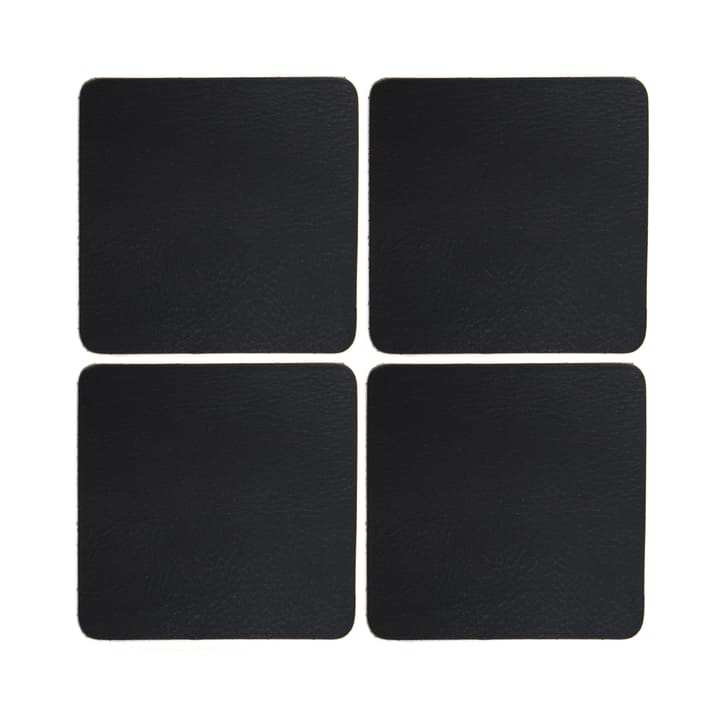 Cuba glasonderzetters 4-pack - Black - Xapron