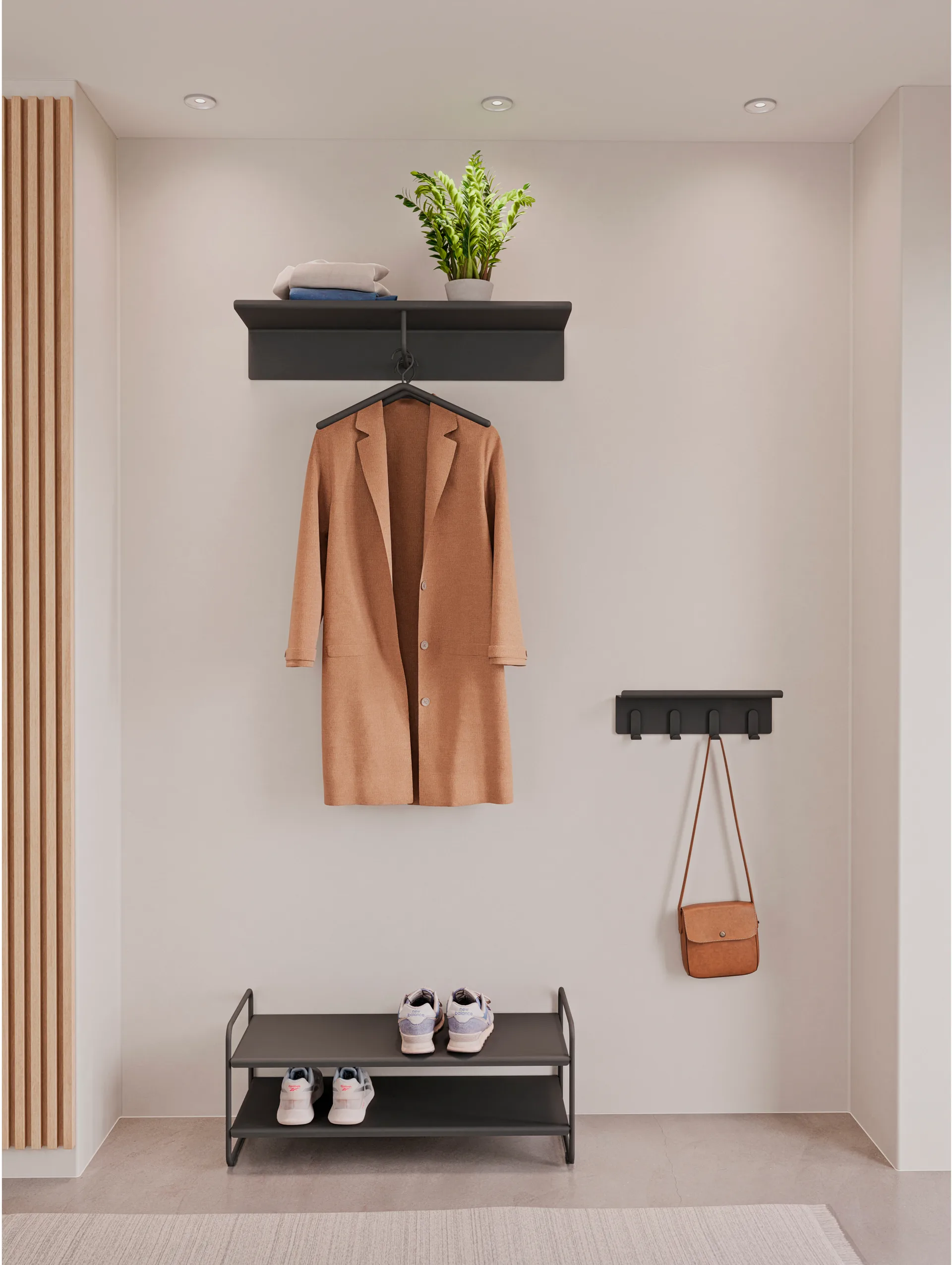 A-Coat rack hoedenplank, Black Zone Denmark