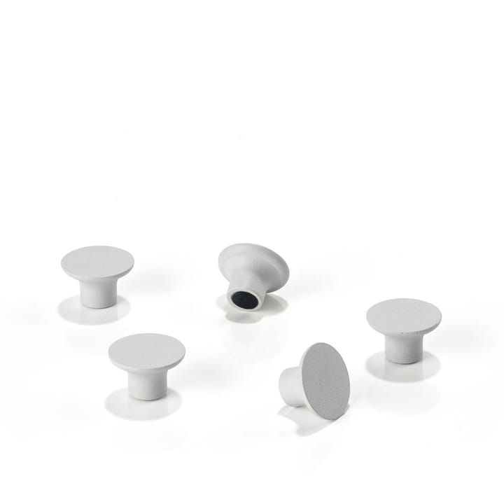 A-Magnet magneet - soft grey, 5-pack - Zone Denmark