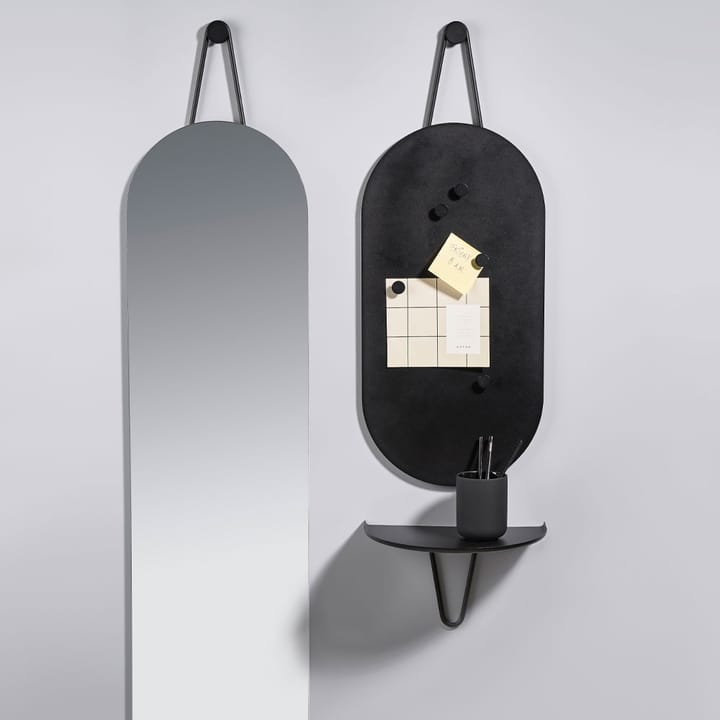 A-Wall Mirror Spiegel, black, large Zone Denmark