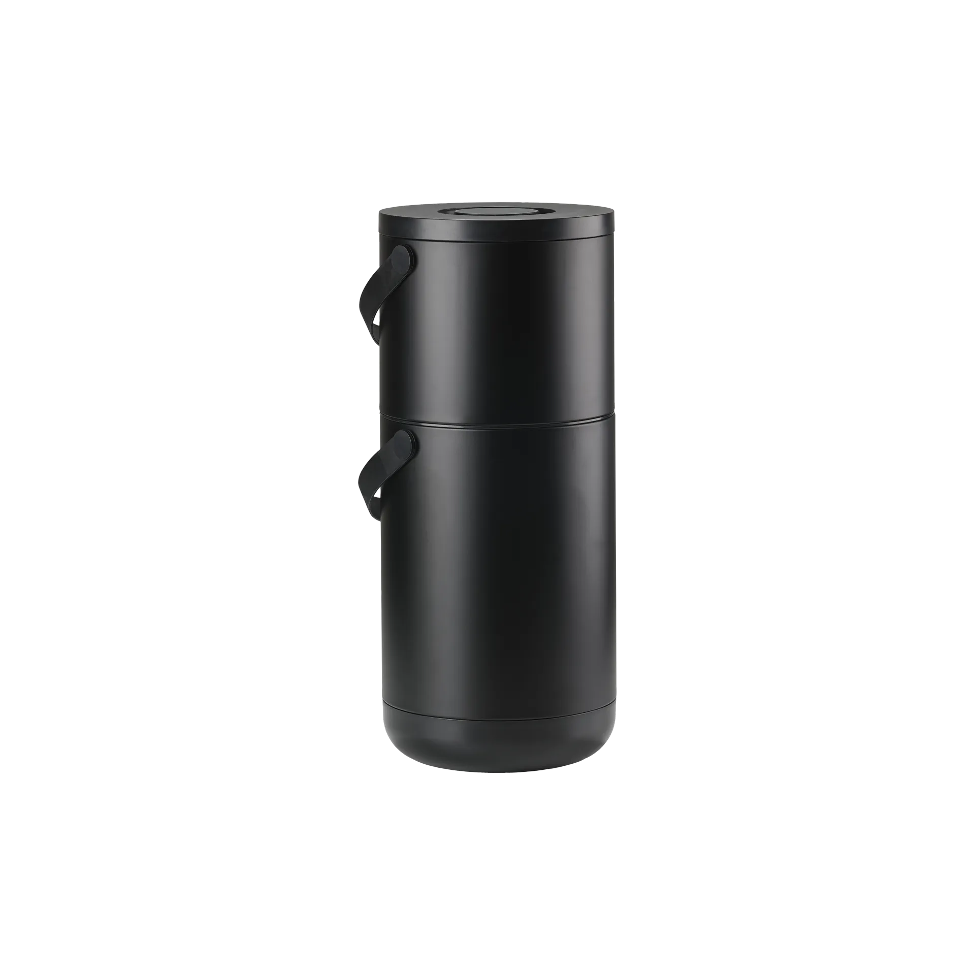Zone Denmark Circular prullenbak 22+12 L Zwart | Scandinavisch Interieur | Afvalscheiders | Zwart