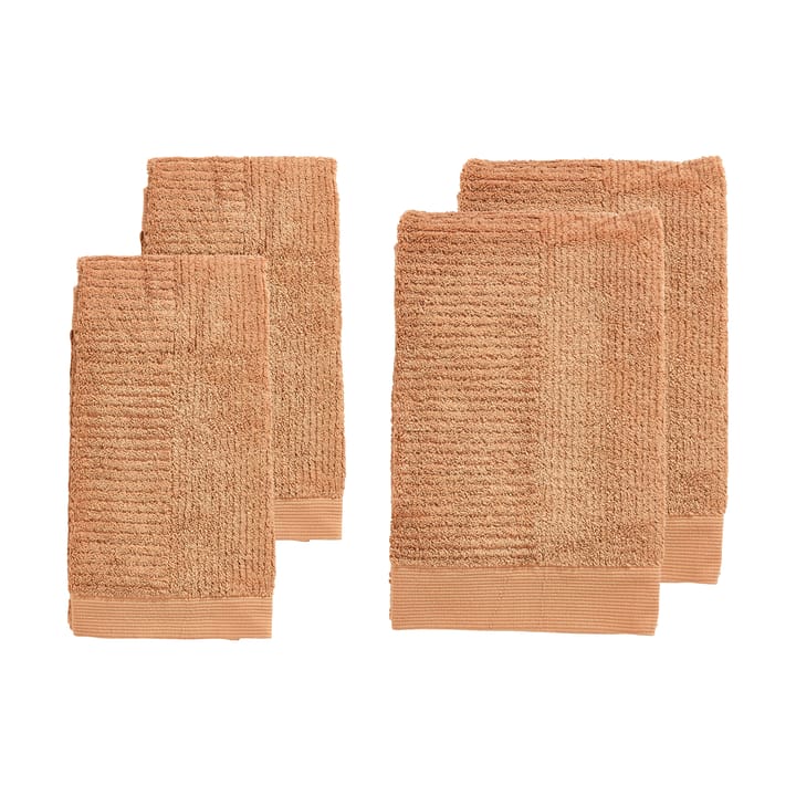 Classic handdoekenset 4-delig - Mandarine - Zone Denmark