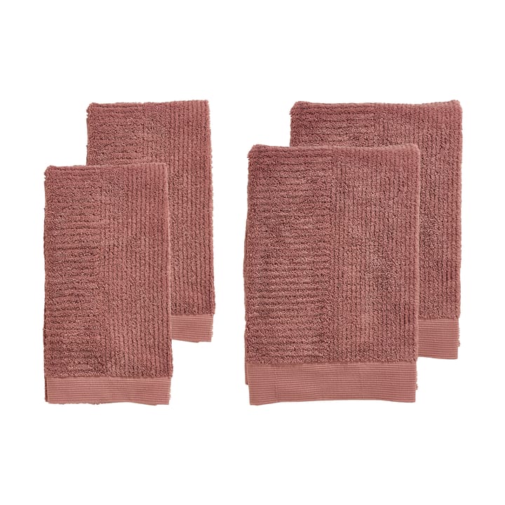 Classic handdoekenset 4-delig - Peach red - Zone Denmark