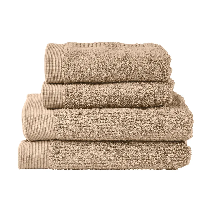 Classic handdoekset 4 delen - camel - Zone Denmark