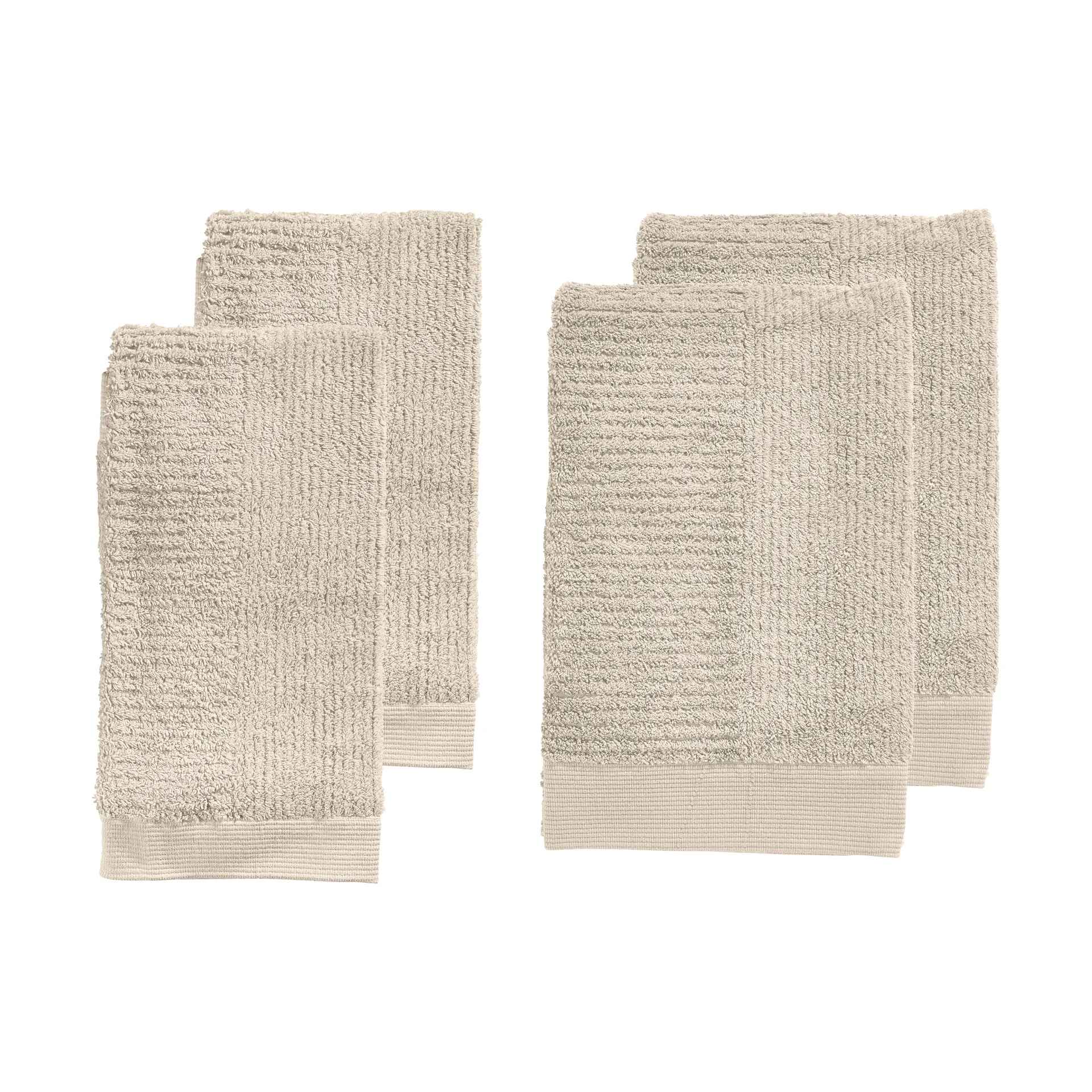 Zone Denmark Classic handdoekset 4 delen Sand | Scandinavisch Interieur | Badhanddoeken | Beige