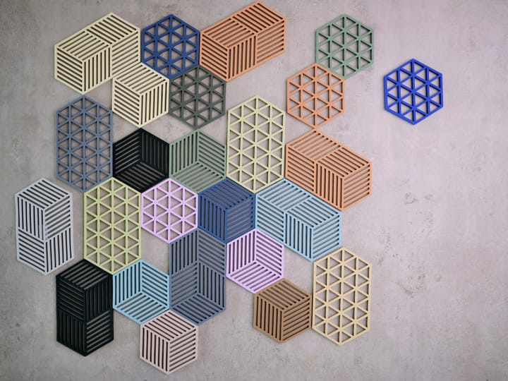 Hexagon pannenonderzetter groot, Fog blue Zone Denmark