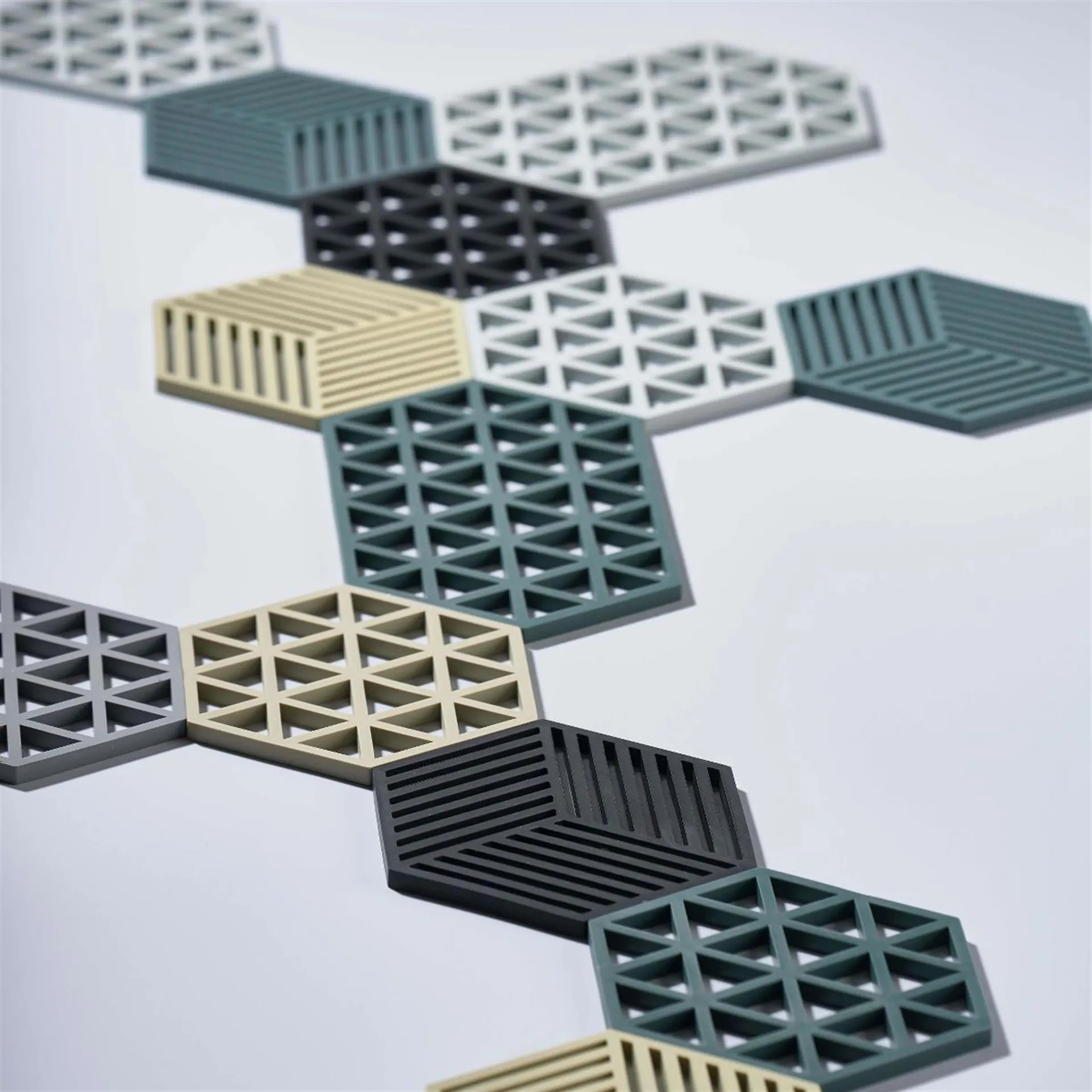 Hexagon pannenonderzetter, zwart Zone Denmark