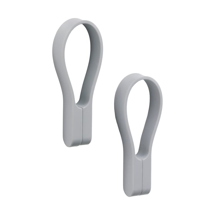 Loop handdoekhanger magnetisch 2-pack - Gull grey - Zone Denmark