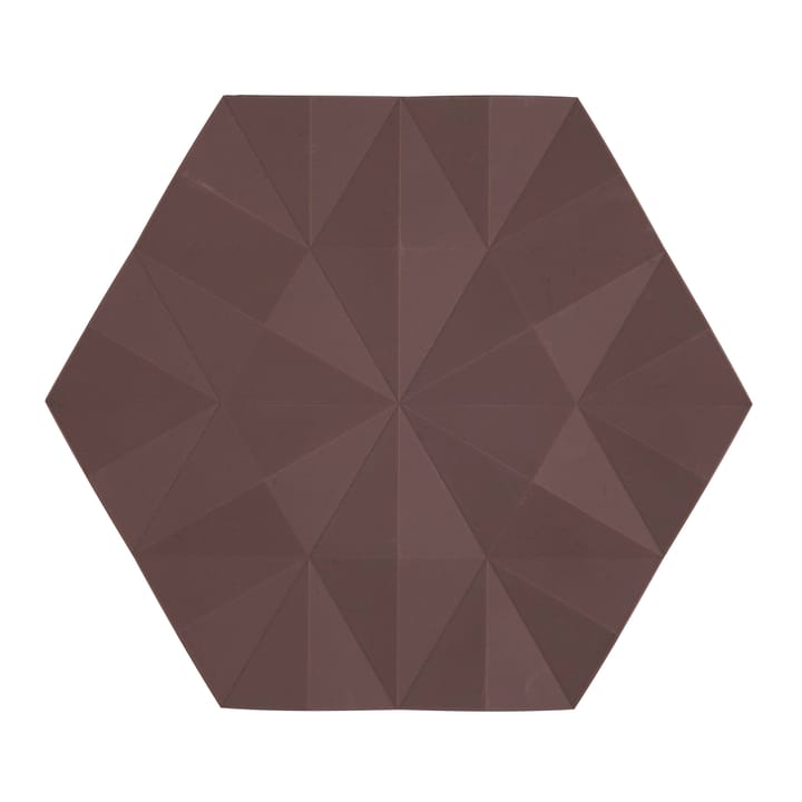 Ori Facet pannenonderzetter 14x16 cm - Chocolate - Zone Denmark