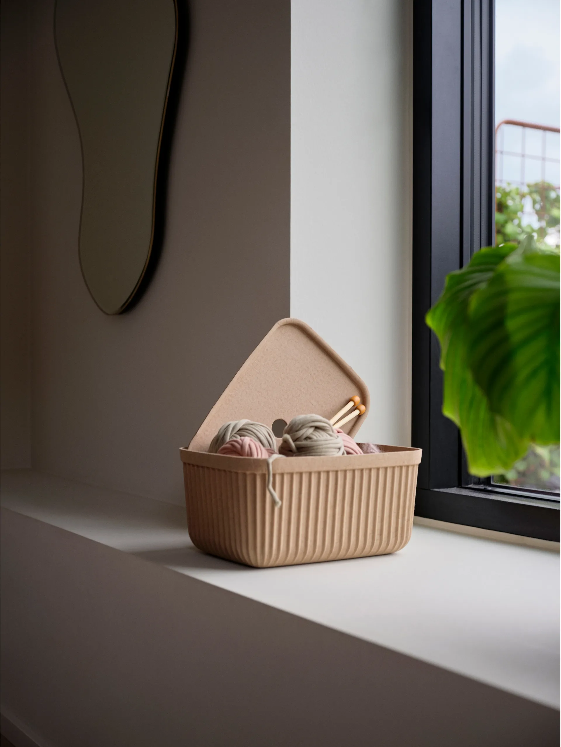 Pulp opbergdoos 23x32 cm 2-pack, Natural Brown Zone Denmark