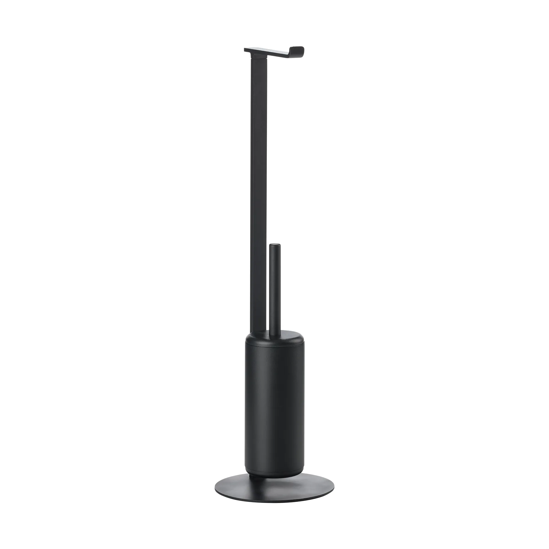 Rim toiletpapierhouder met borstel, Black Zone Denmark