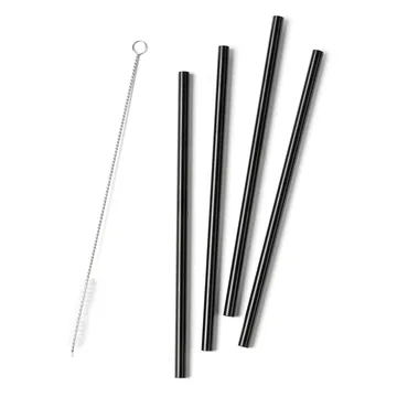 Rocks rietjes 21,5 cm 4-pack - Black - Zone Denmark