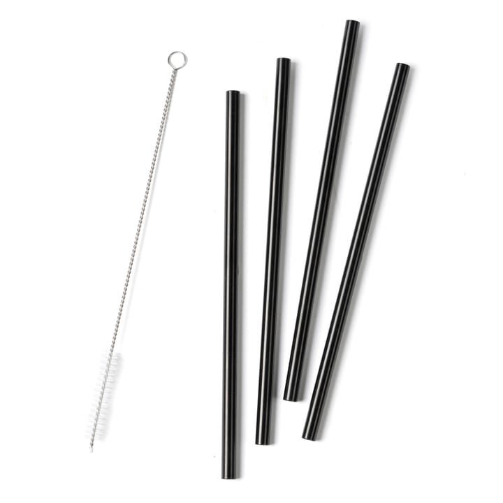 Rocks rietjes 21,5 cm 4-pack, Black Zone Denmark