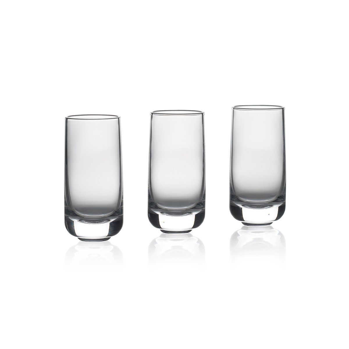 Zone Denmark Rocks shotglas 3-pack 5 cl | Scandinavisch Interieur | Borrelglazen | Transparant