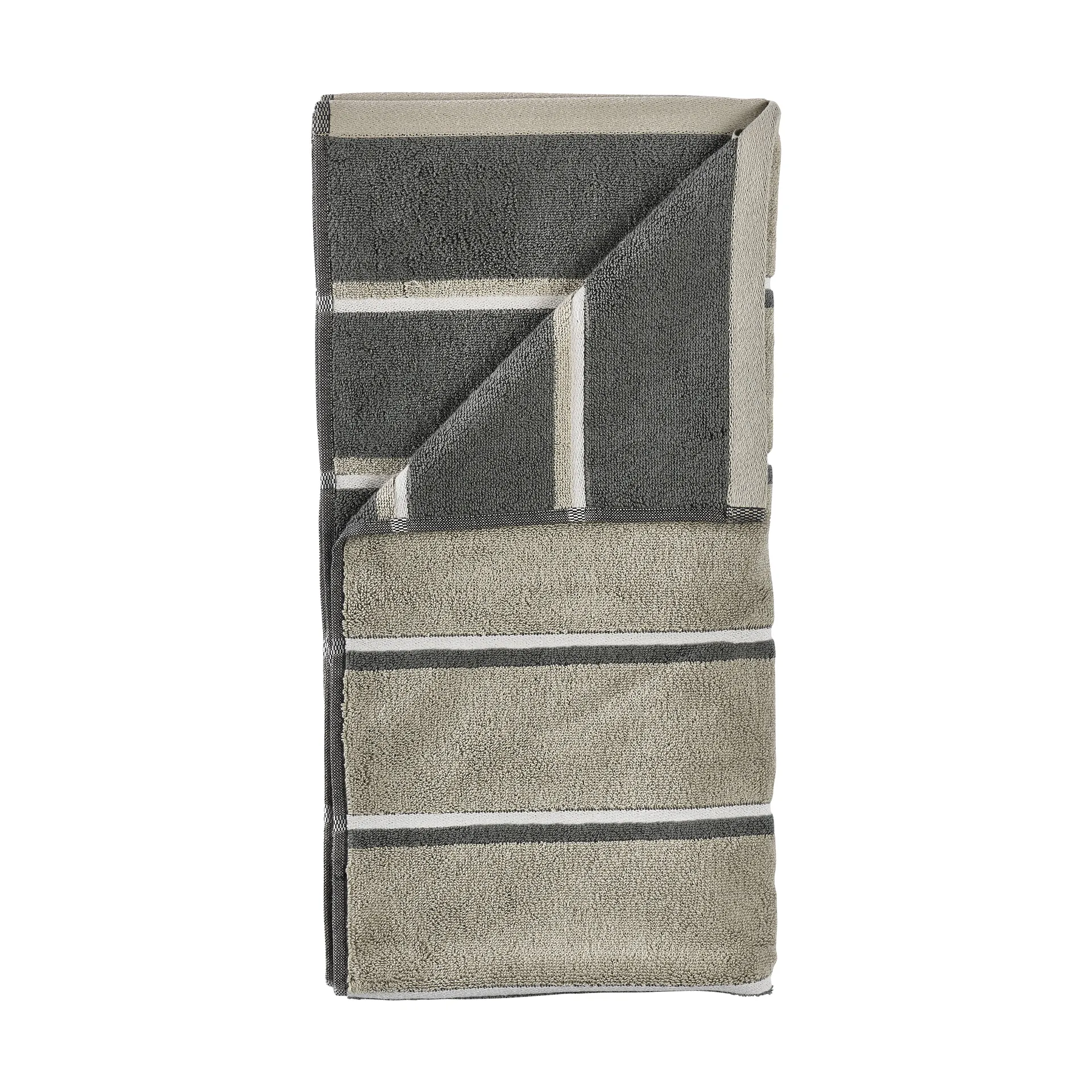 Sauna handdoek, Eucalyptus-olive green-soft grey, 50x100 cm Zone Denmark