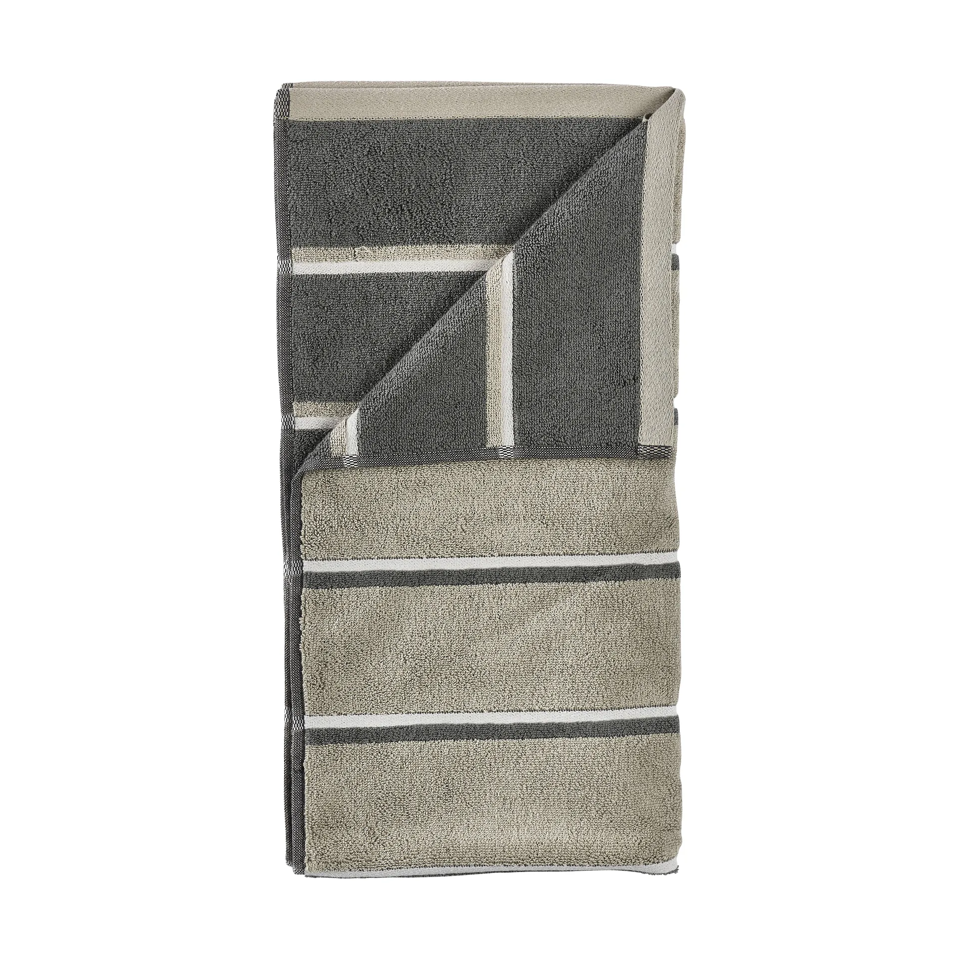 Sauna handdoek, Eucalyptus-olive green-soft grey, 70x140 cm Zone Denmark