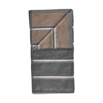 Sauna handdoek - Olive green-taupe-blue fog, 70x140 cm - Zone Denmark