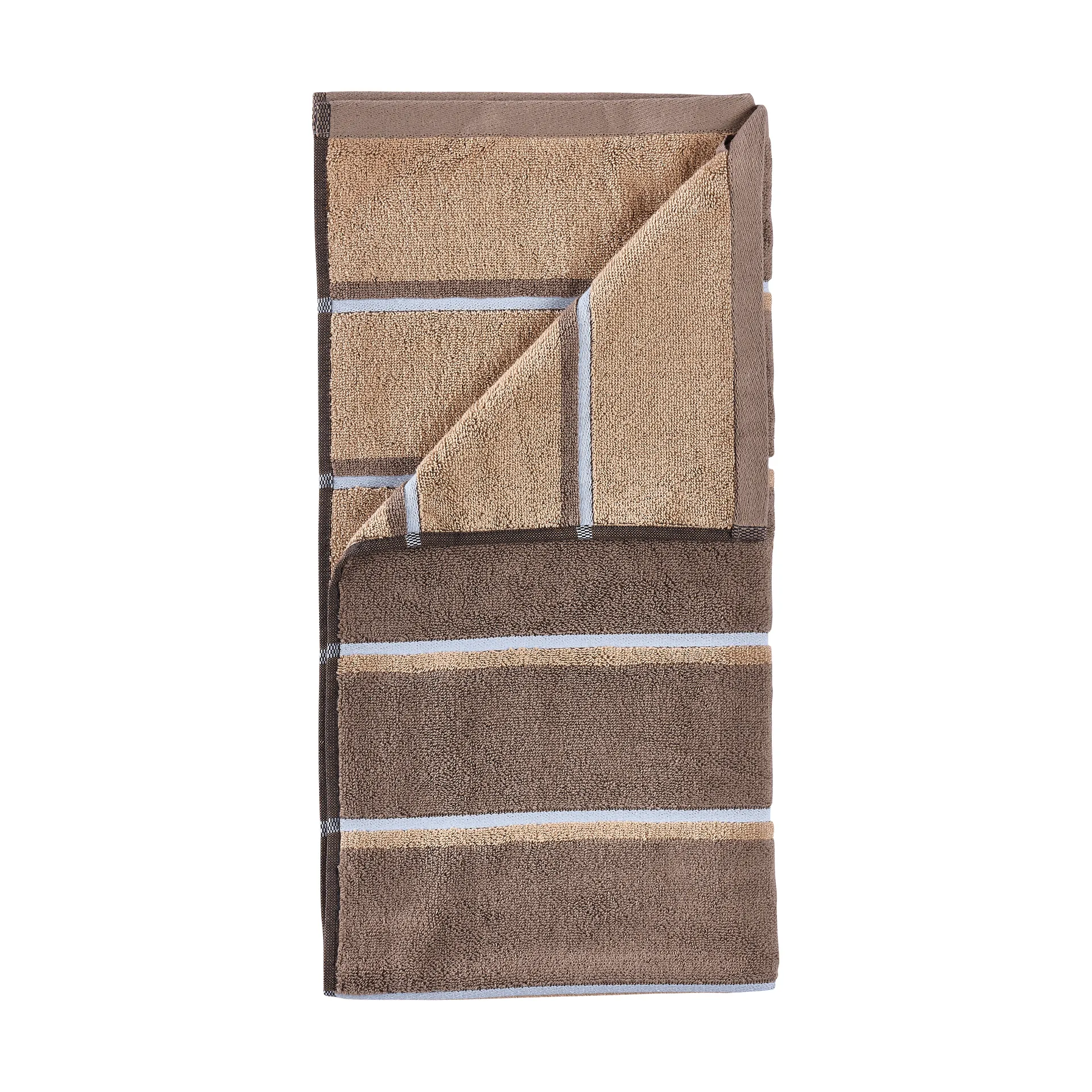 Sauna handdoek, Taupe-camel-sky blue, 70x140 cm Zone Denmark