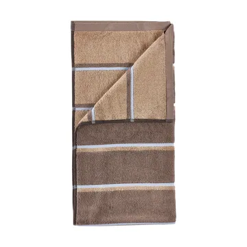 Sauna handdoek - Taupe-camel-sky blue, 70x140 cm - Zone Denmark