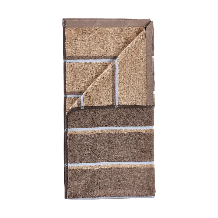 Sauna handdoek - Taupe-camel-sky blue, 70x140 cm - Zone Denmark