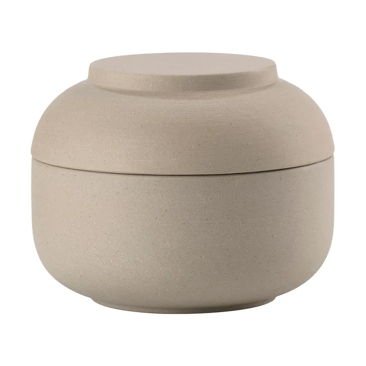 Sensu pot met deksel Ø10,5x7,5 cm - taupe - Zone Denmark
