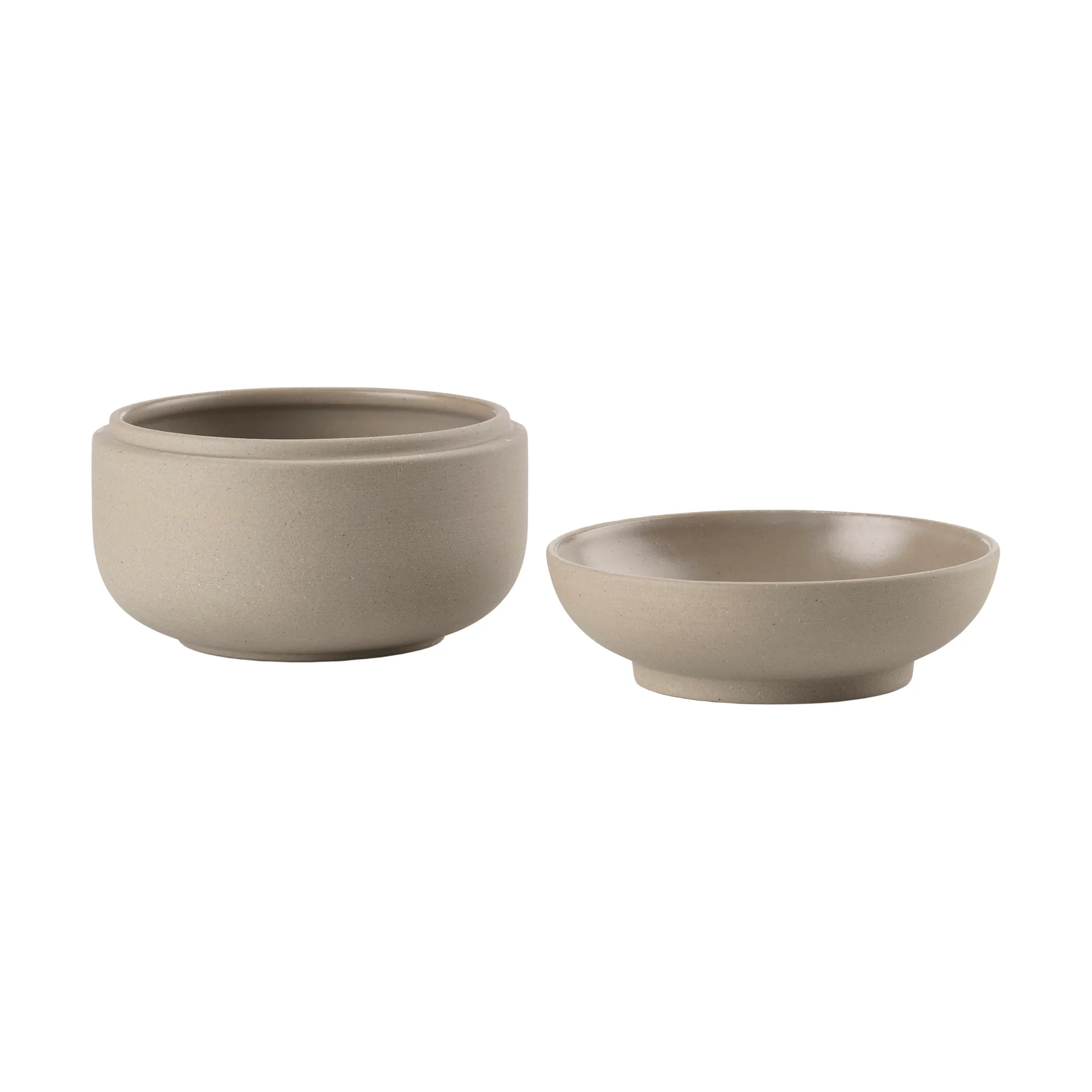 Sensu pot met deksel Ø10,5x7,5 cm, taupe Zone Denmark