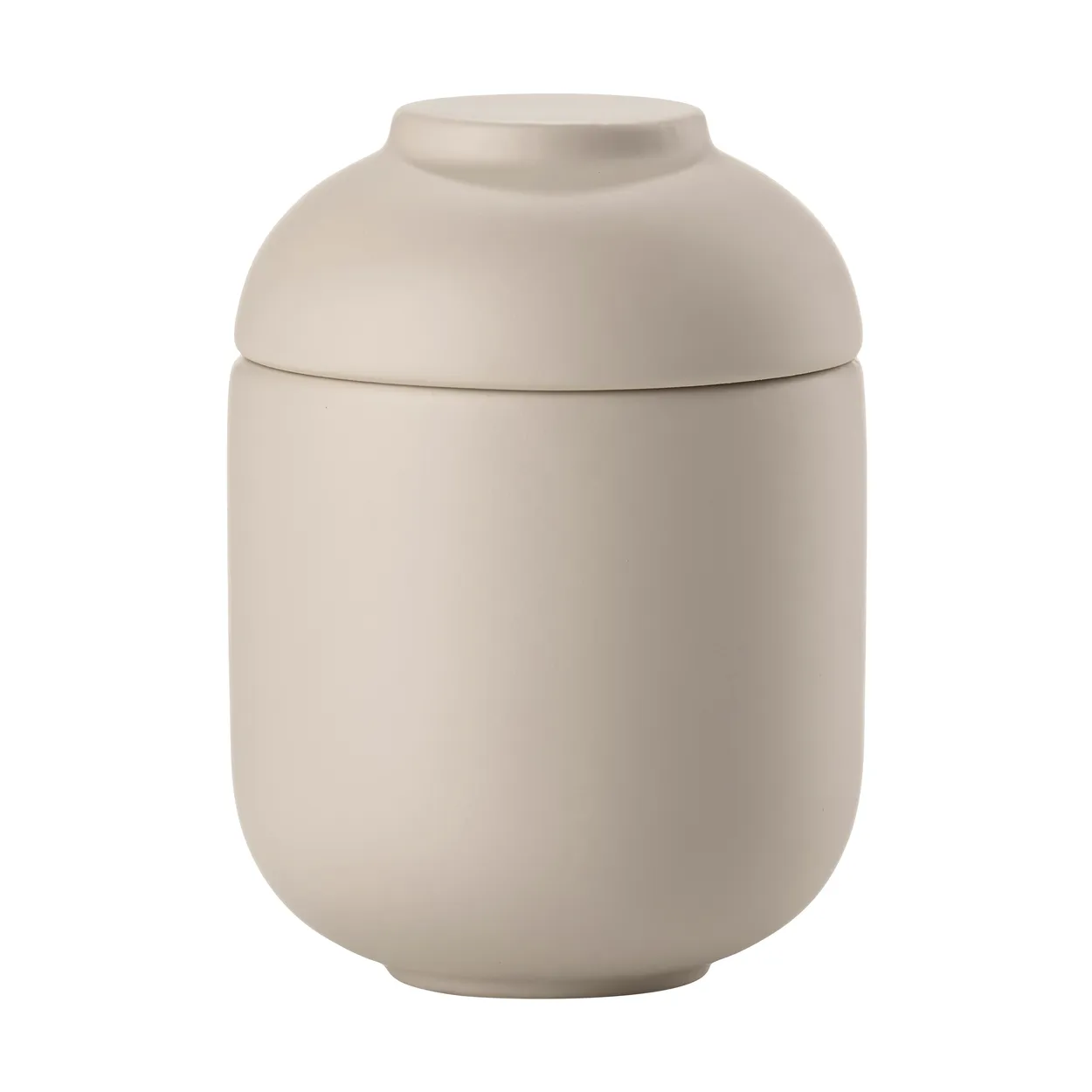 Zone Denmark Sensu pot met deksel o6,5x9 cm Sand | Scandinavisch Interieur | Dozen & boxen | Beige