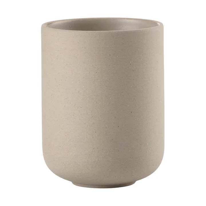 Sensu tandenborstelhouder Ø7,4x9,5 cm - taupe - Zone Denmark