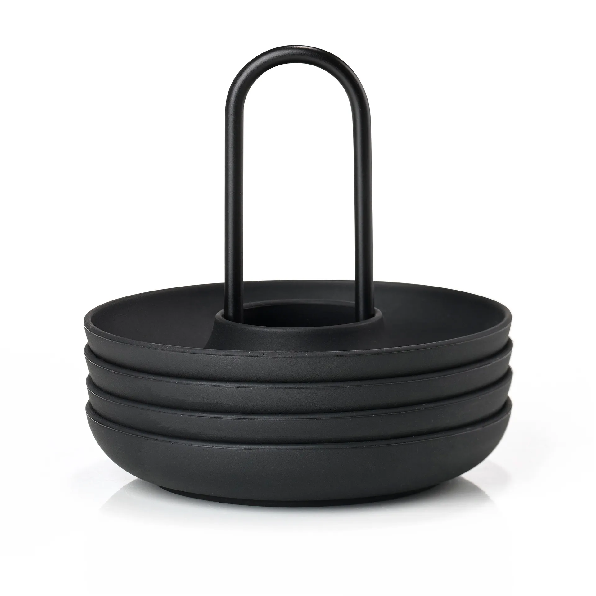 Singles eierdoppen 4-pack met houder, Black Zone Denmark